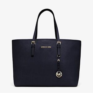 Jet Set Travel Multifunction Saffiano Leather Tote